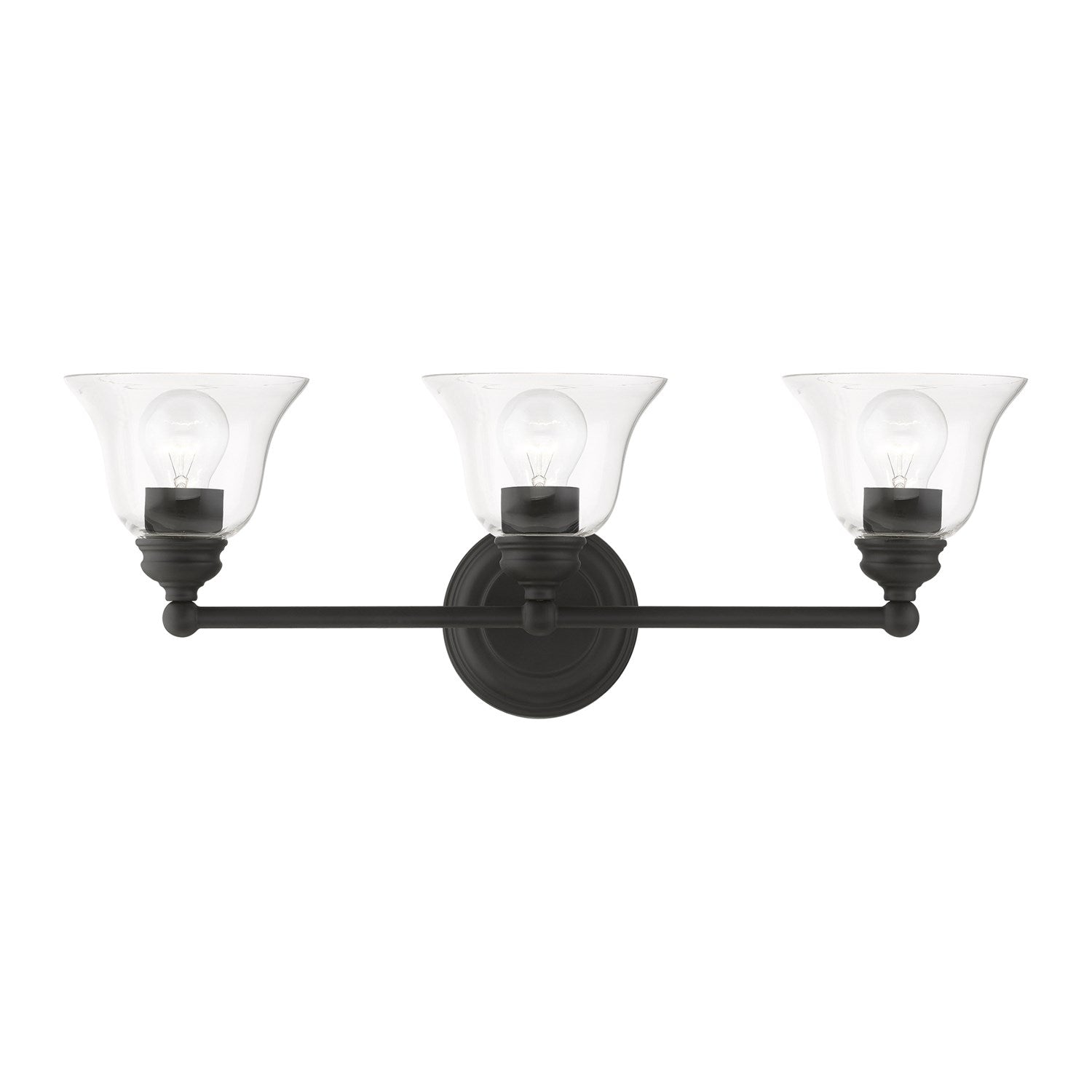 3 Light Black Vanity Sconce by Livex Lighting