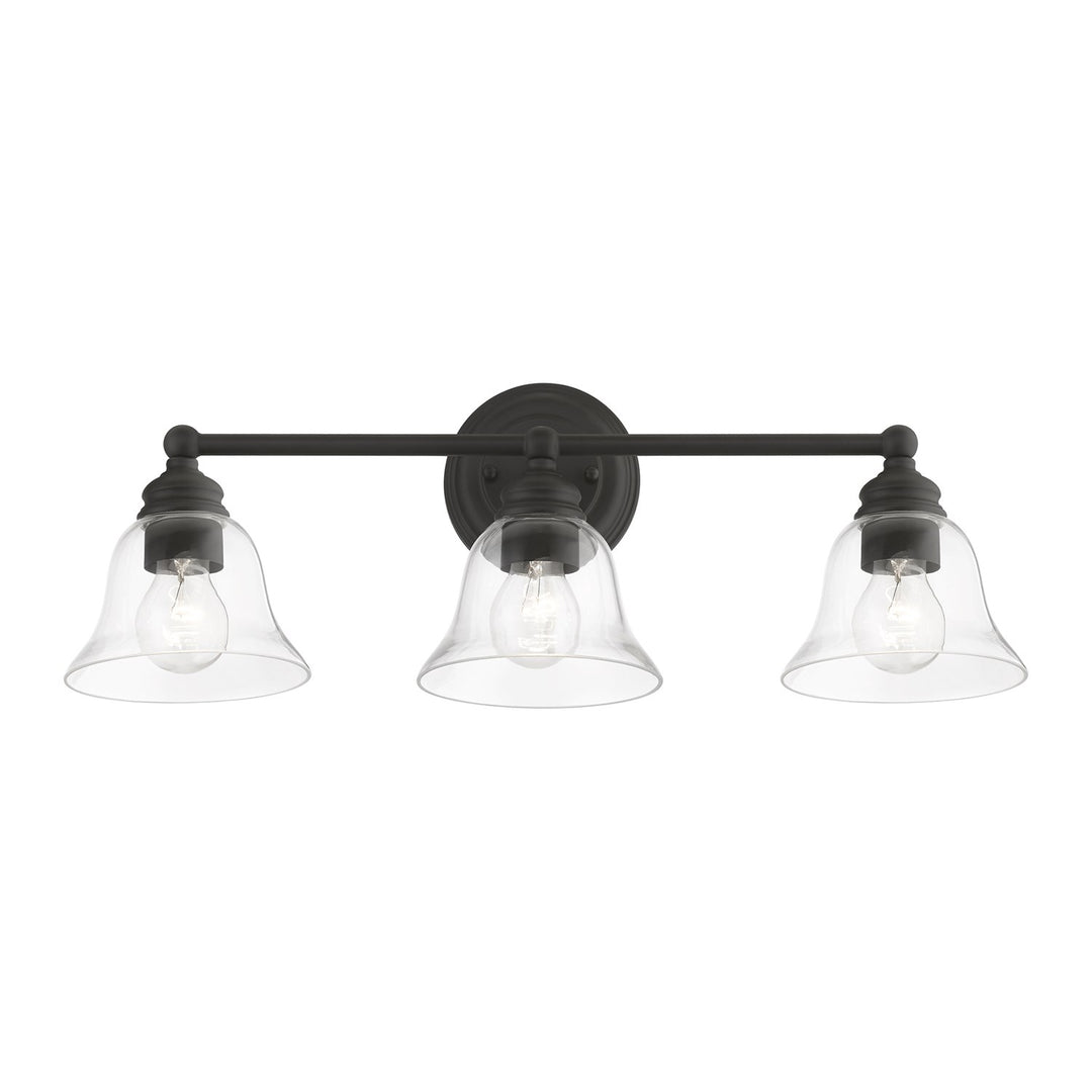 3 Light Black Vanity Sconce