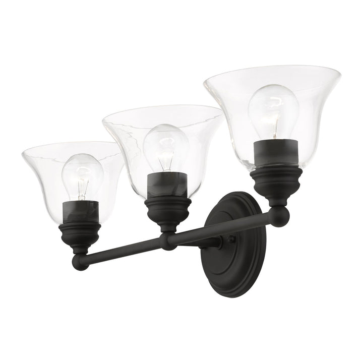 3 Light Black Vanity Sconce