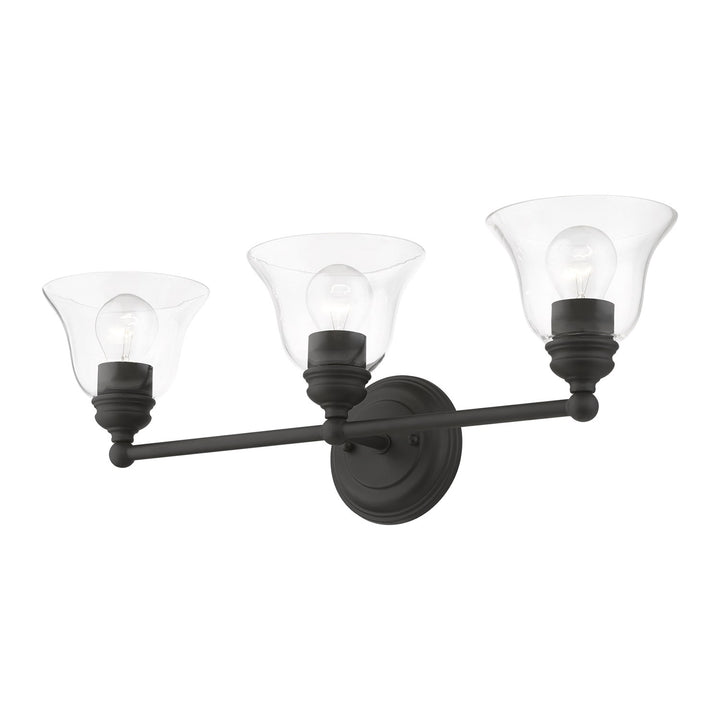 3 Light Black Vanity Sconce