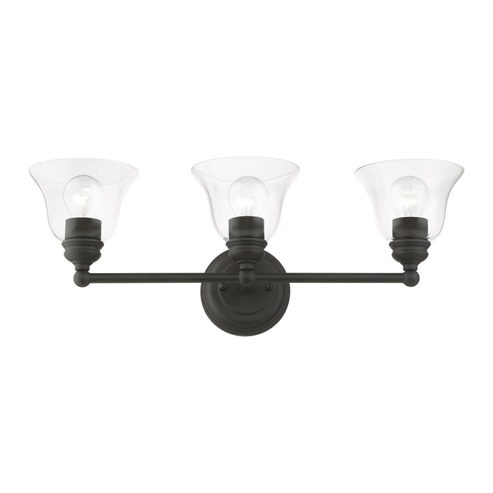 3 Light Black Vanity Sconce
