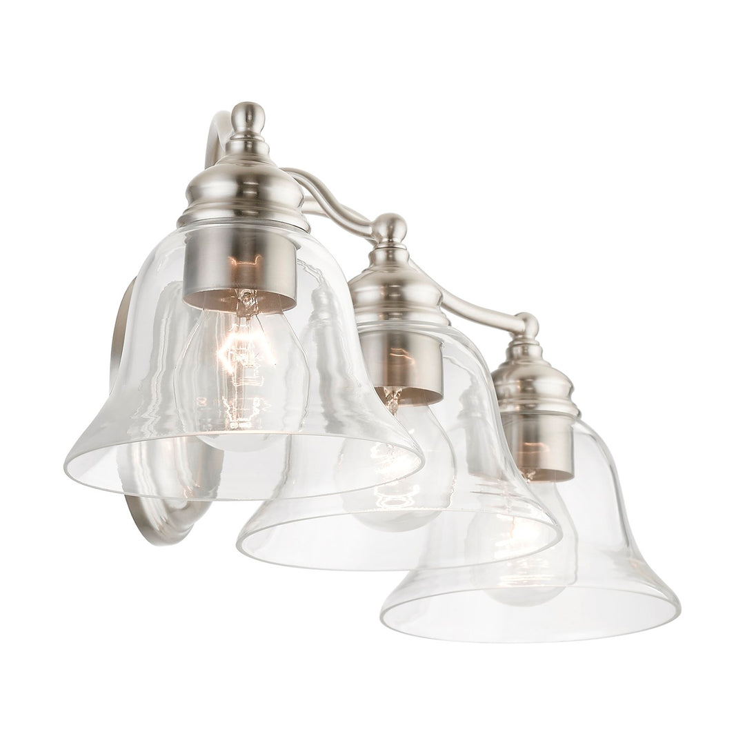 3 Light Brushed Nickel Vanity Sconce