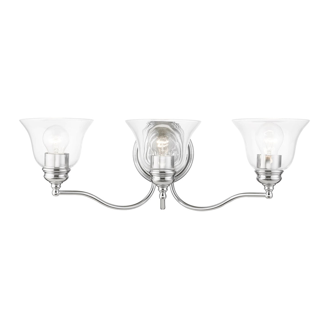 3 Light Polished Chrome Vanity Sconce by Livex Lighting