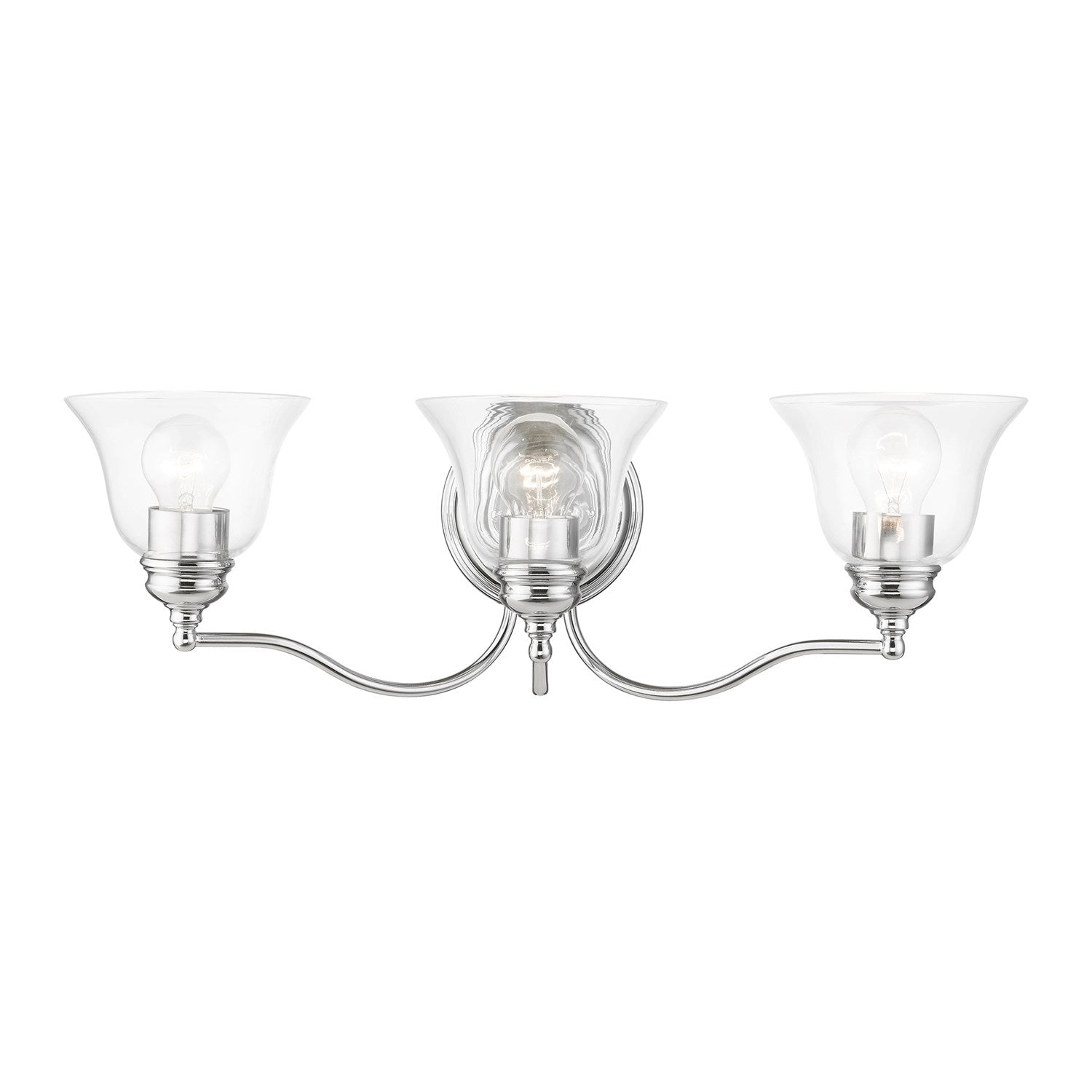 3 Light Polished Chrome Vanity Sconce by Livex Lighting