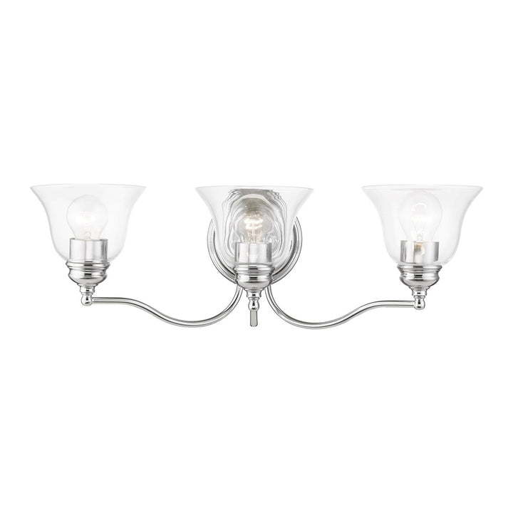 3 Light Polished Chrome Vanity Sconce by Livex Lighting