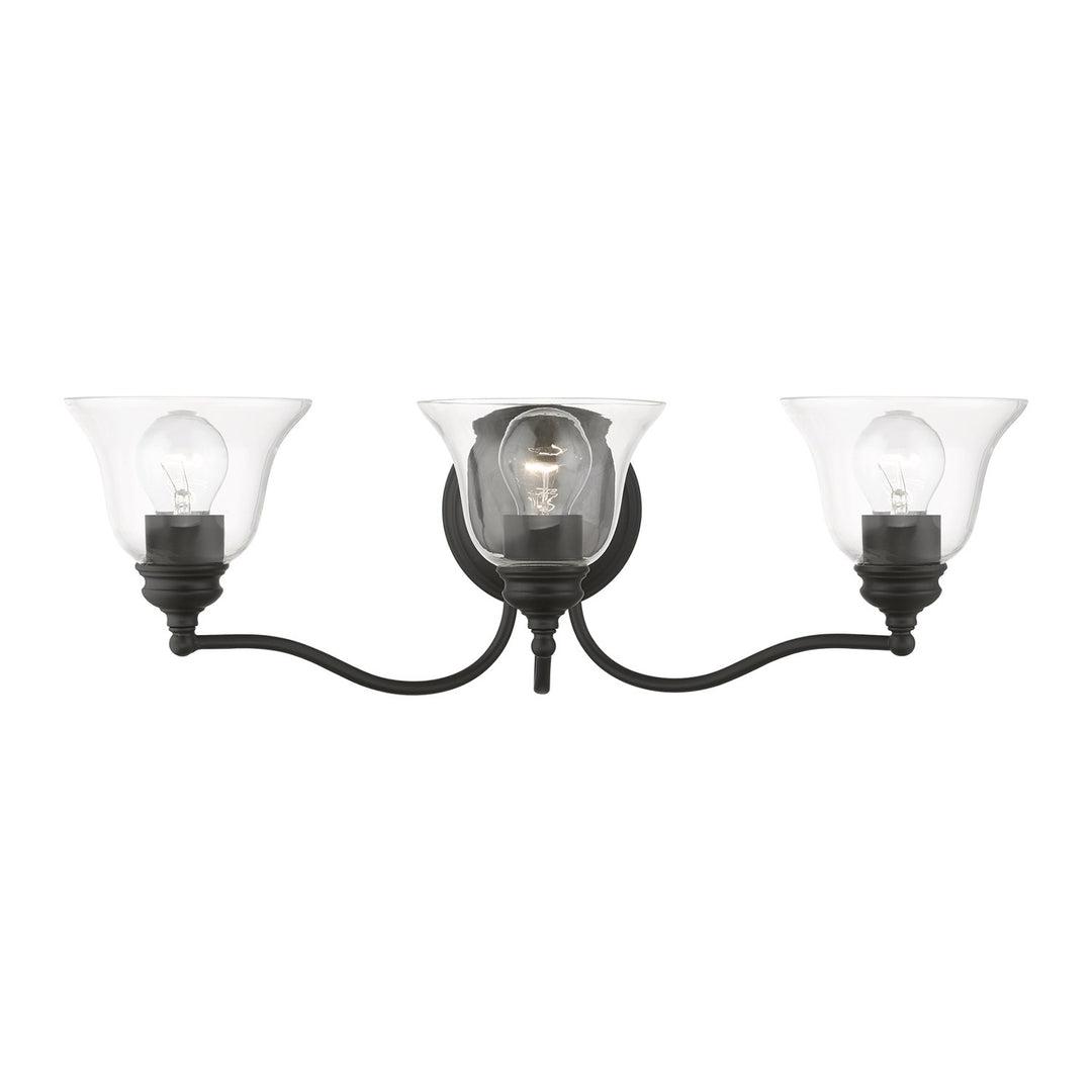 3 Light Black Vanity Sconce by Livex Lighting