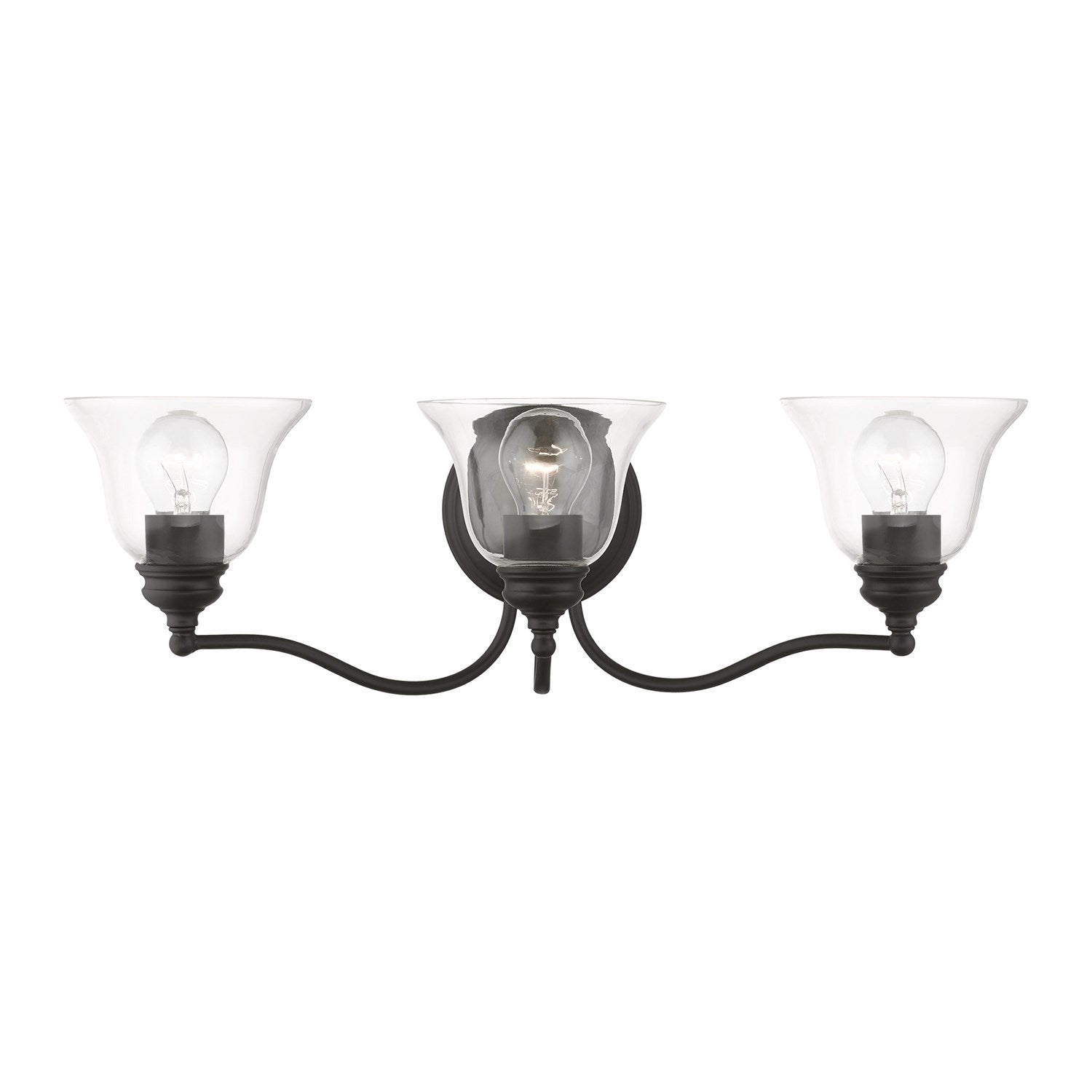 3 Light Black Vanity Sconce by Livex Lighting