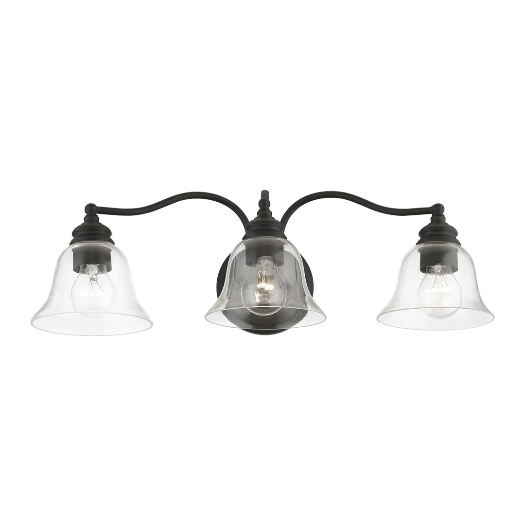 3 Light Black Vanity Sconce