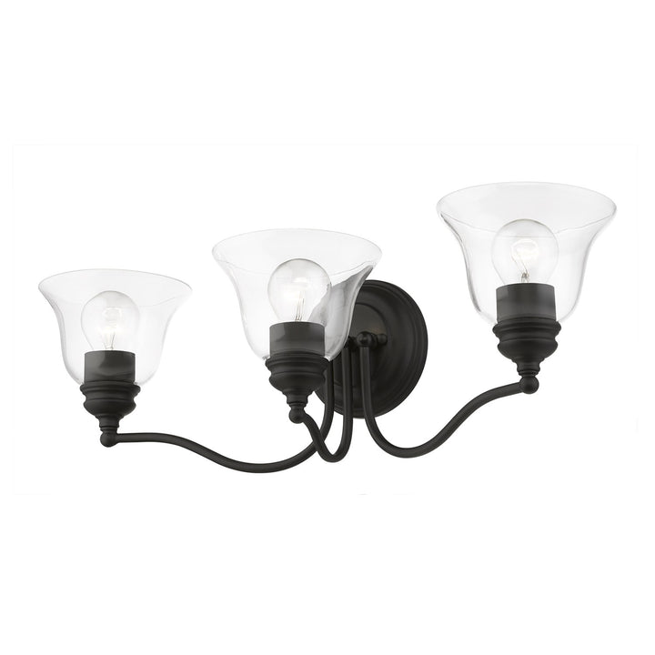 3 Light Black Vanity Sconce
