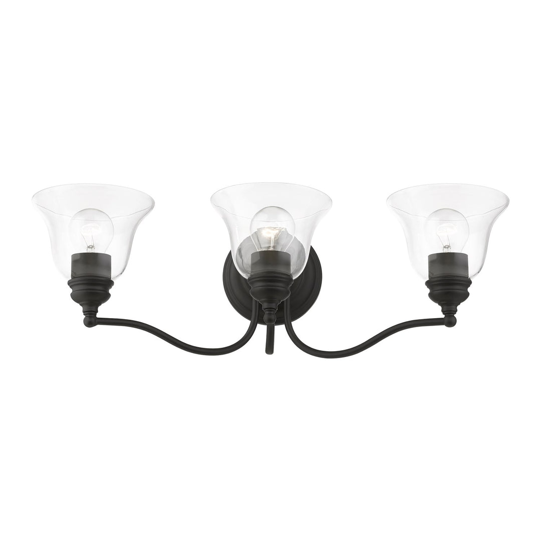 3 Light Black Vanity Sconce