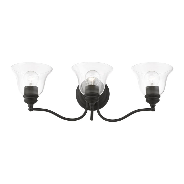 3 Light Black Vanity Sconce