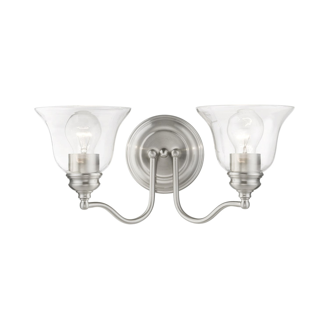 2 Light Brushed Nickel Vanity Sconce by Livex Lighting