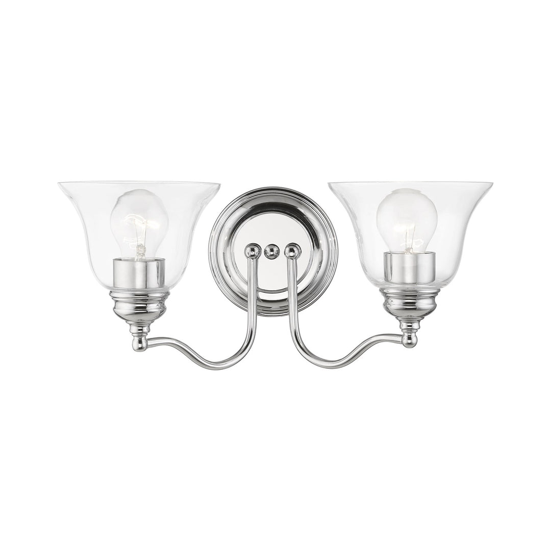 2 Light Polished Chrome Vanity Sconce by Livex Lighting