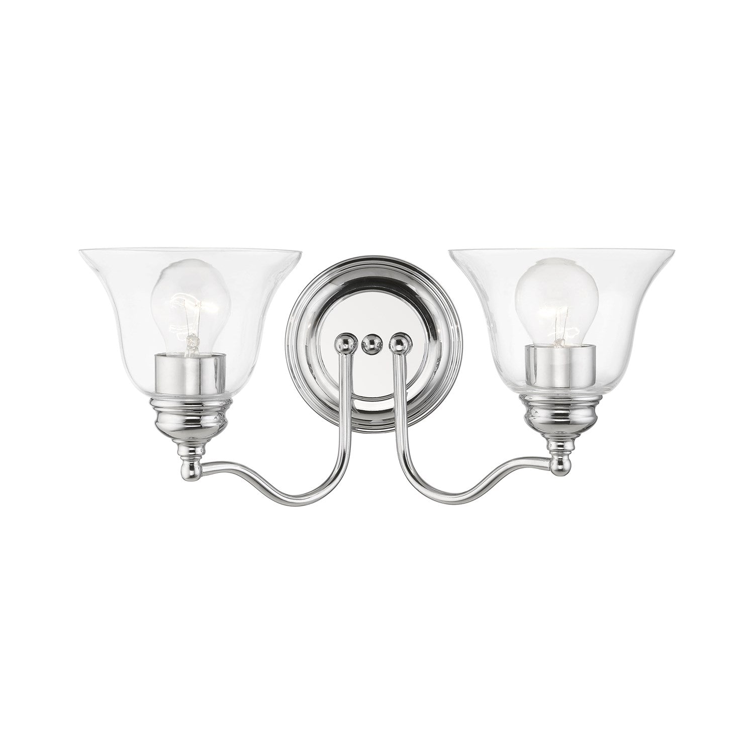 2 Light Polished Chrome Vanity Sconce by Livex Lighting