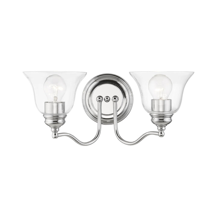 2 Light Polished Chrome Vanity Sconce by Livex Lighting