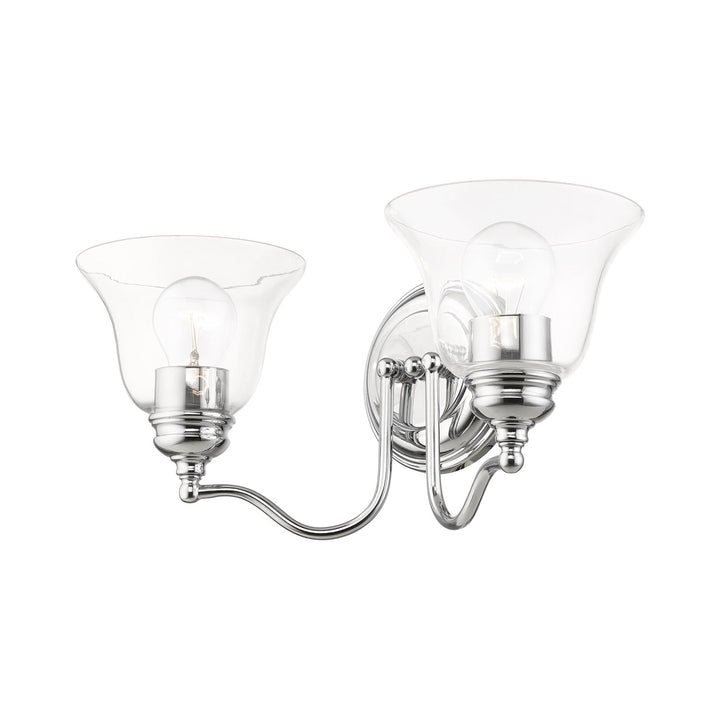 2 Light Polished Chrome Vanity Sconce