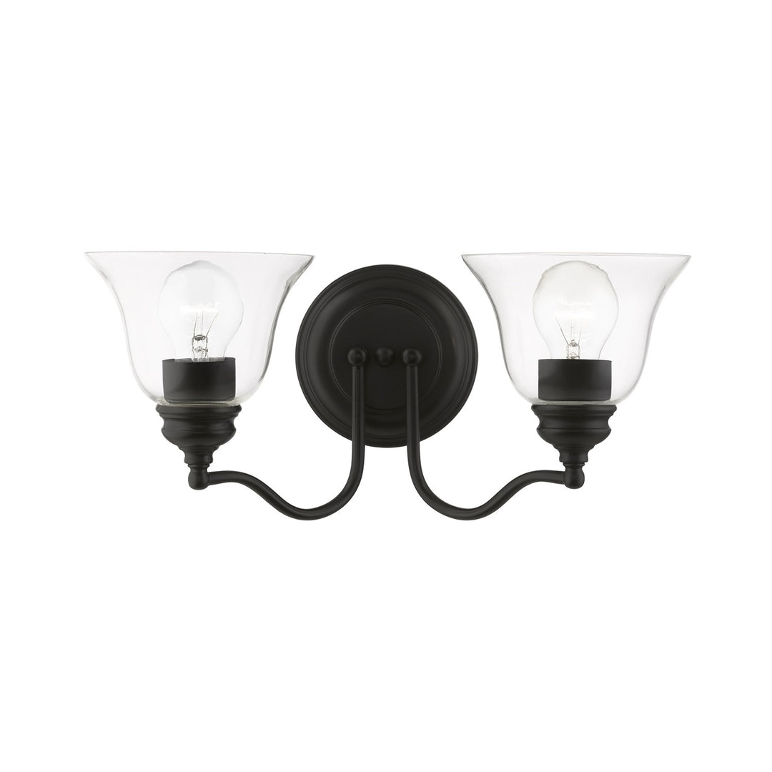 2 Light Black Vanity Sconce by Livex Lighting