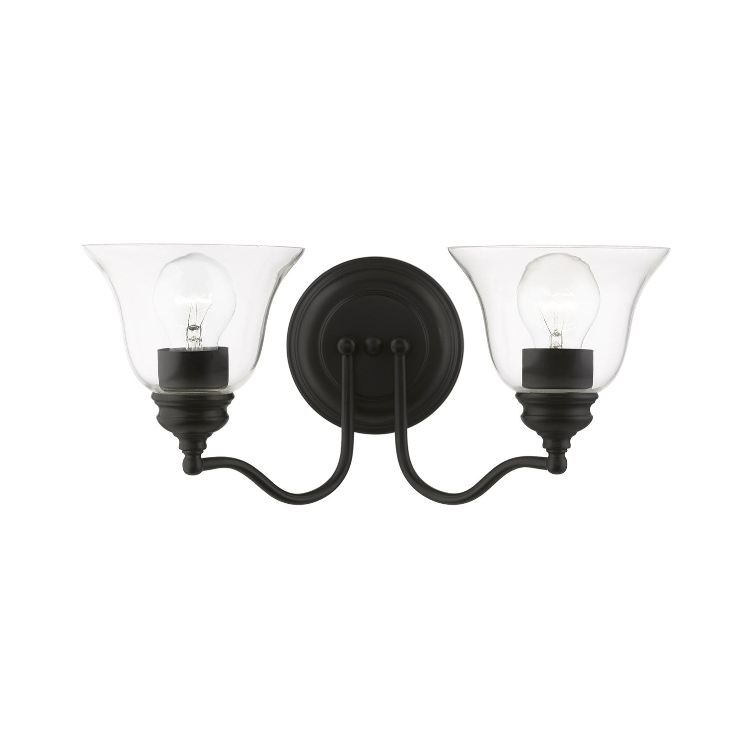 2 Light Black Vanity Sconce by Livex Lighting