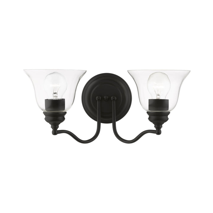 2 Light Black Vanity Sconce by Livex Lighting