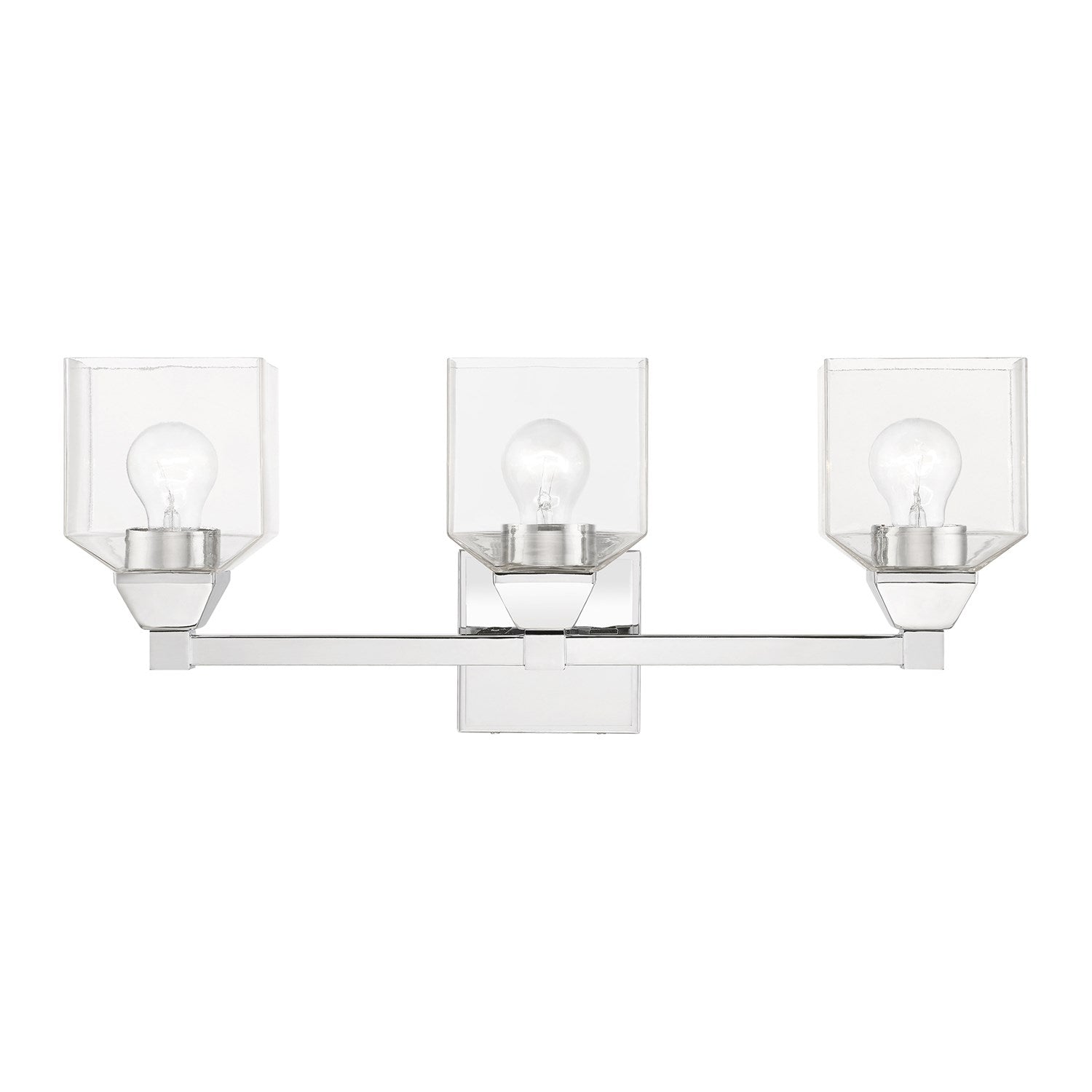 3 Light Polished Chrome Vanity Sconce by Livex Lighting