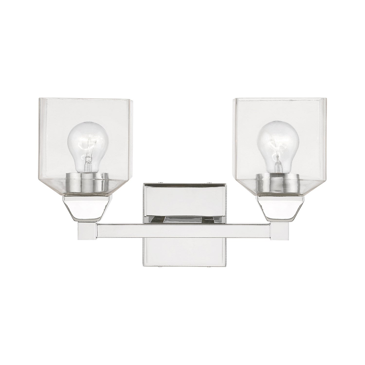 2 Light Polished Chrome Vanity Sconce by Livex Lighting