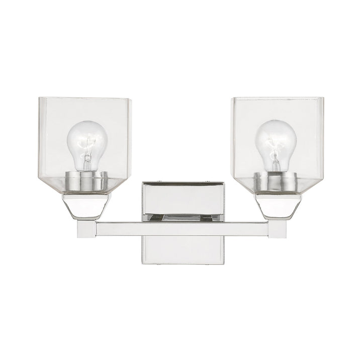2 Light Polished Chrome Vanity Sconce by Livex Lighting