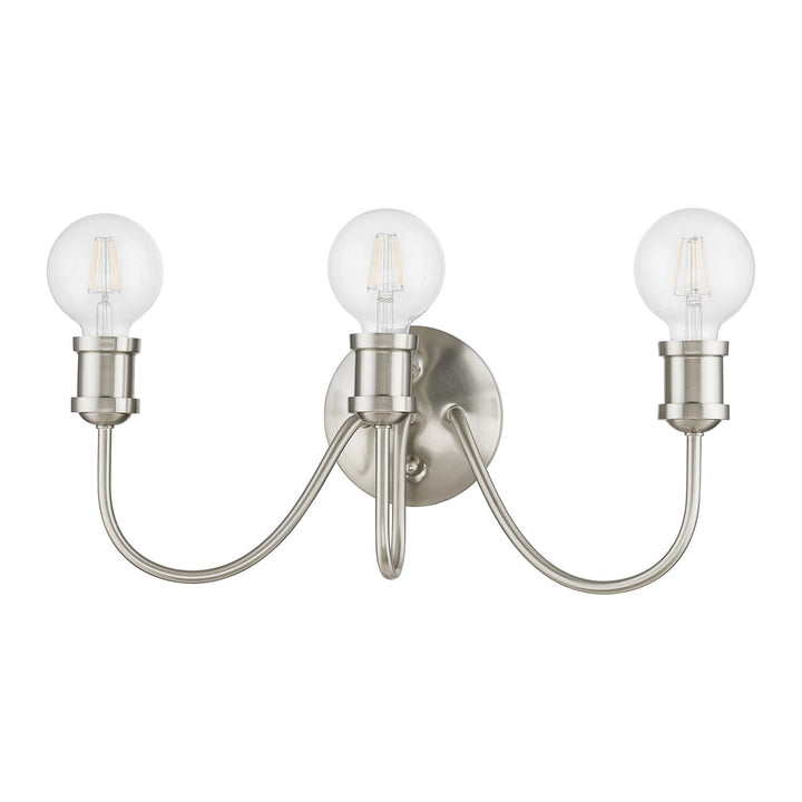 3 Light Brushed Nickel Vanity Sconce