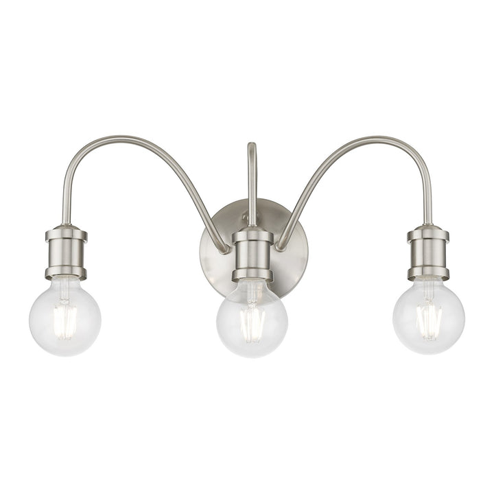 3 Light Brushed Nickel Vanity Sconce