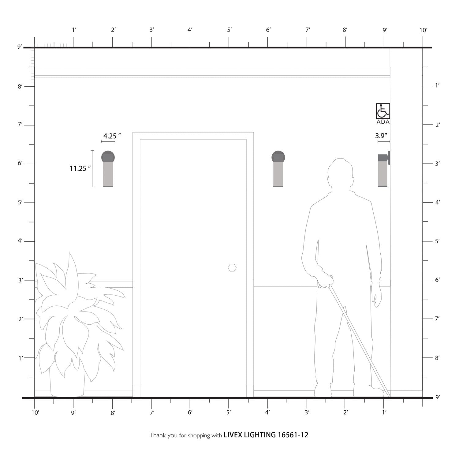 1 Light Satin Brass Ada Single Sconce