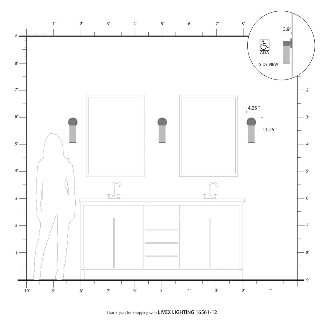 1 Light Satin Brass Ada Single Sconce