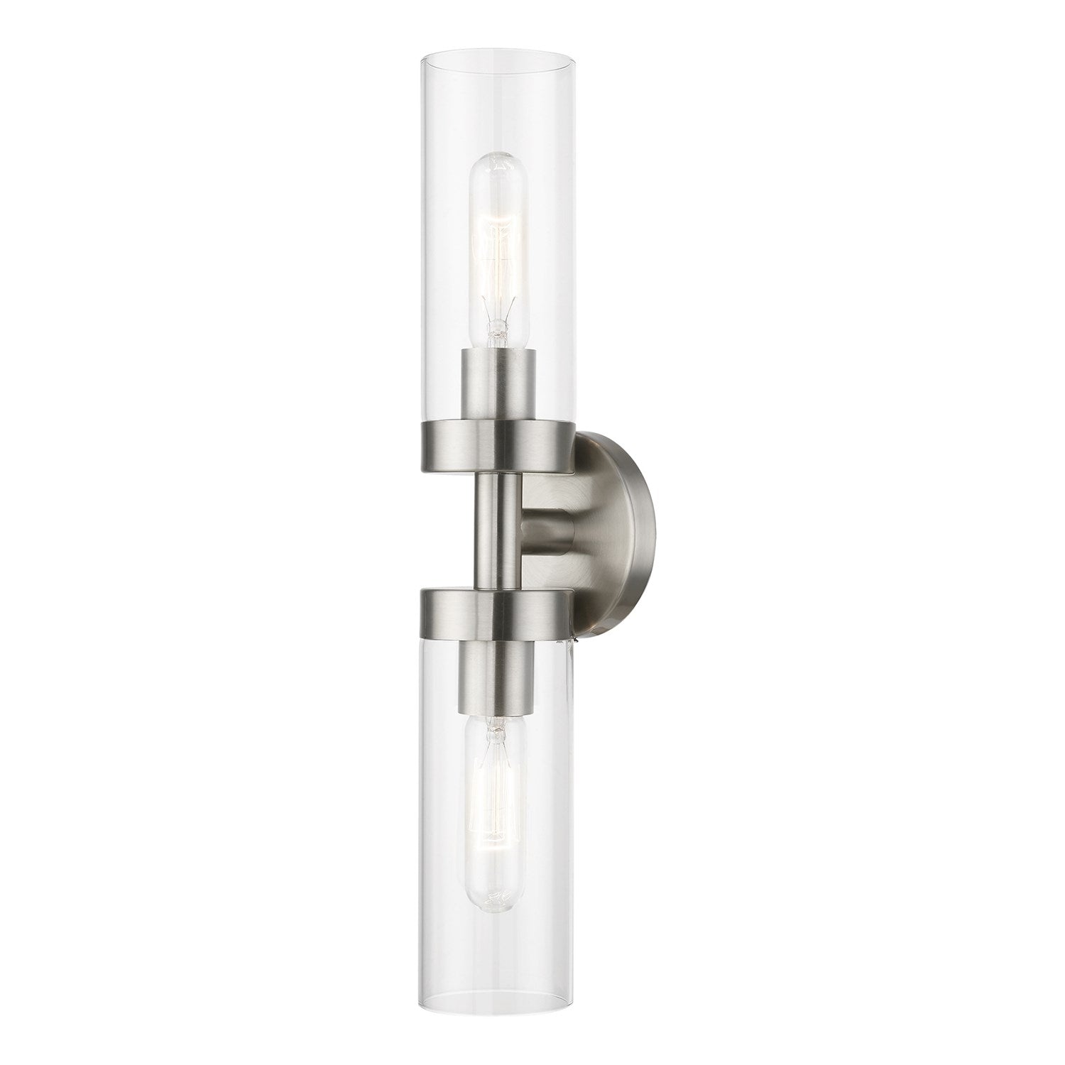 2 Light Brushed Nickel Ada Vanity Sconce by Livex Lighting