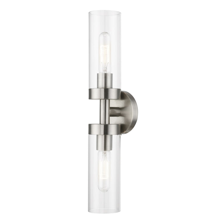2 Light Brushed Nickel Ada Vanity Sconce by Livex Lighting
