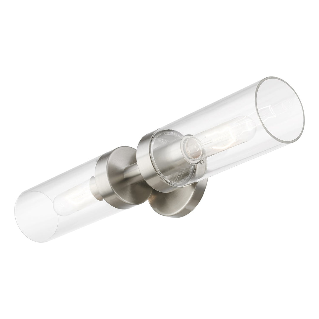 2 Light Brushed Nickel Ada Vanity Sconce