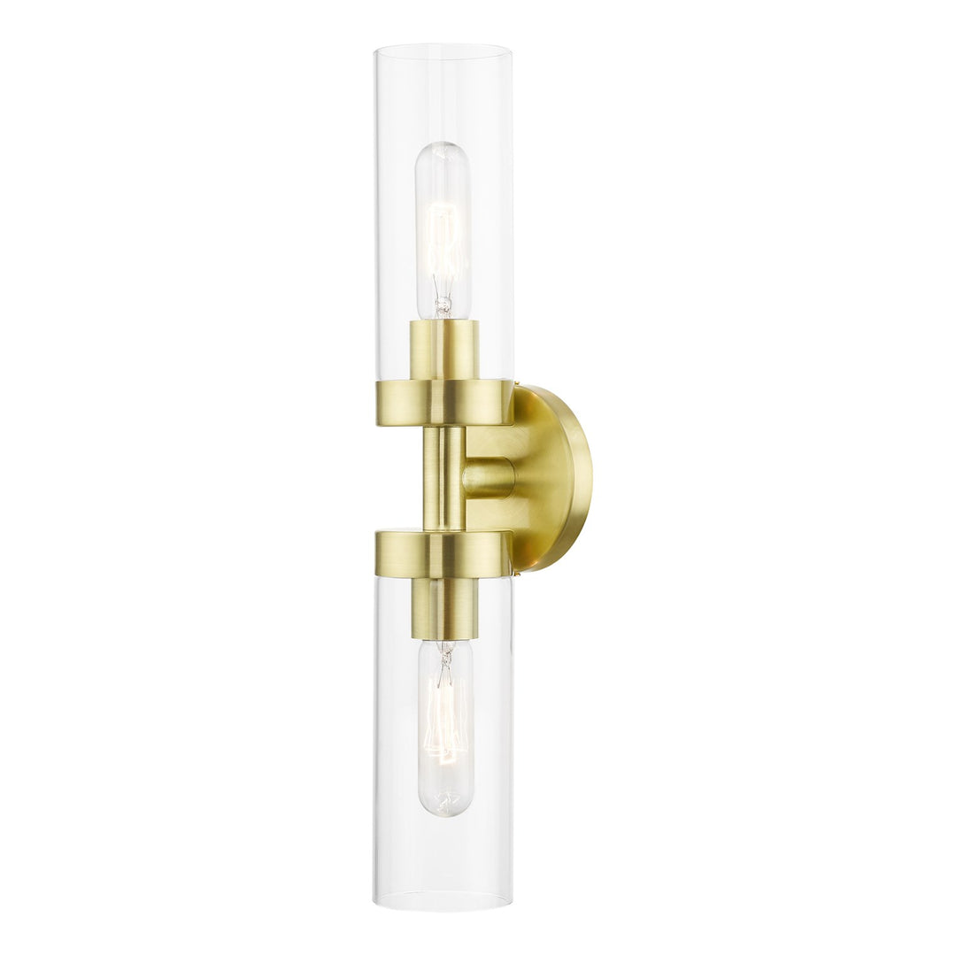 2 Light Satin Brass Ada Vanity Sconce by Livex Lighting