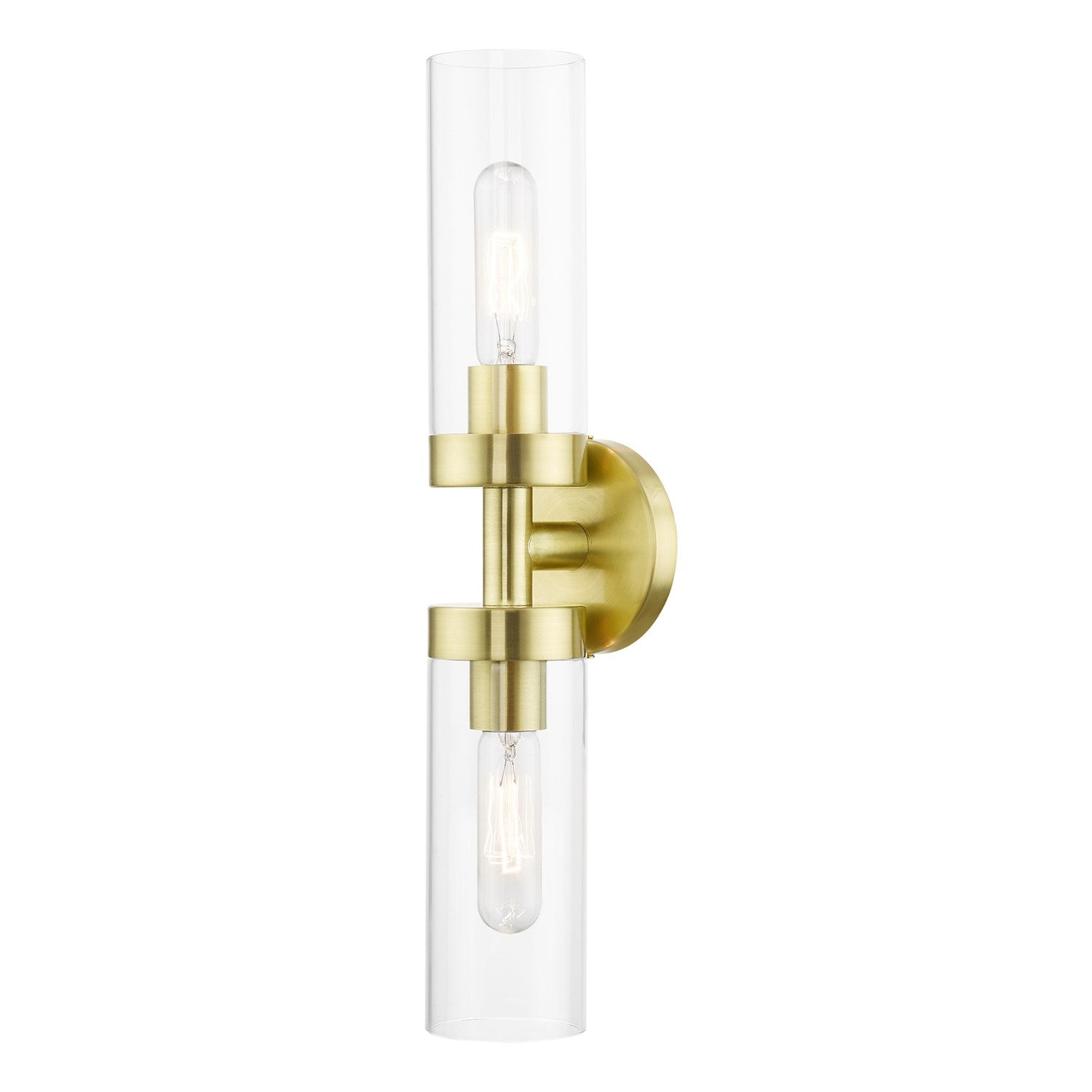 2 Light Satin Brass Ada Vanity Sconce by Livex Lighting