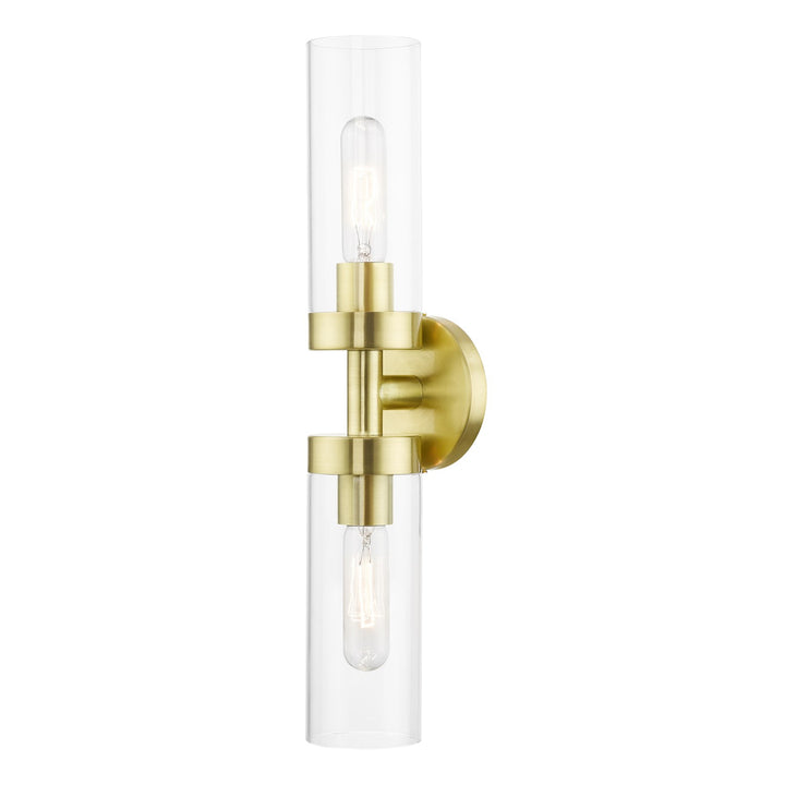 2 Light Satin Brass Ada Vanity Sconce by Livex Lighting