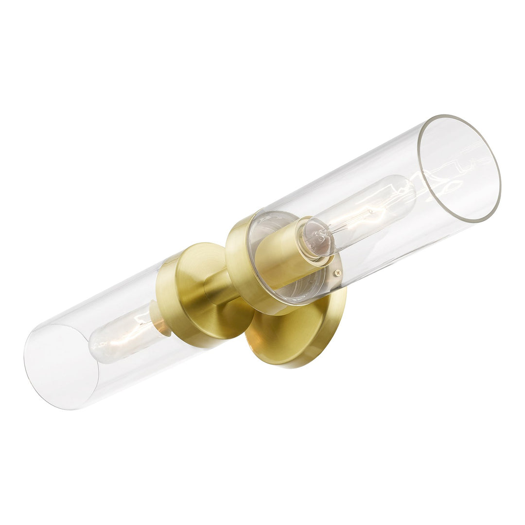 2 Light Satin Brass Ada Vanity Sconce