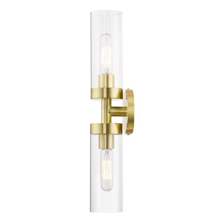 2 Light Satin Brass Ada Vanity Sconce