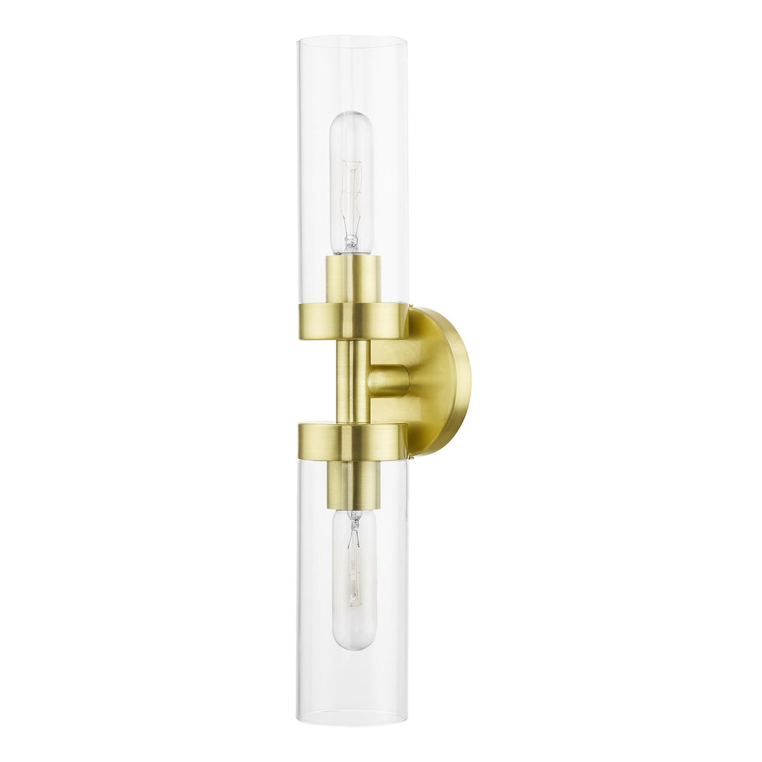 2 Light Satin Brass Ada Vanity Sconce