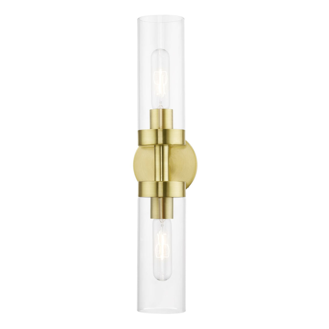 2 Light Satin Brass Ada Vanity Sconce