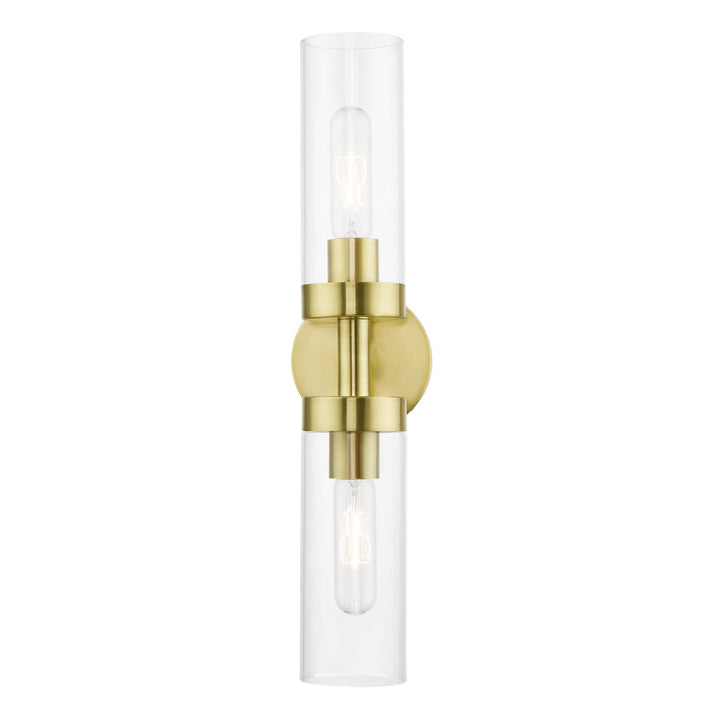2 Light Satin Brass Ada Vanity Sconce