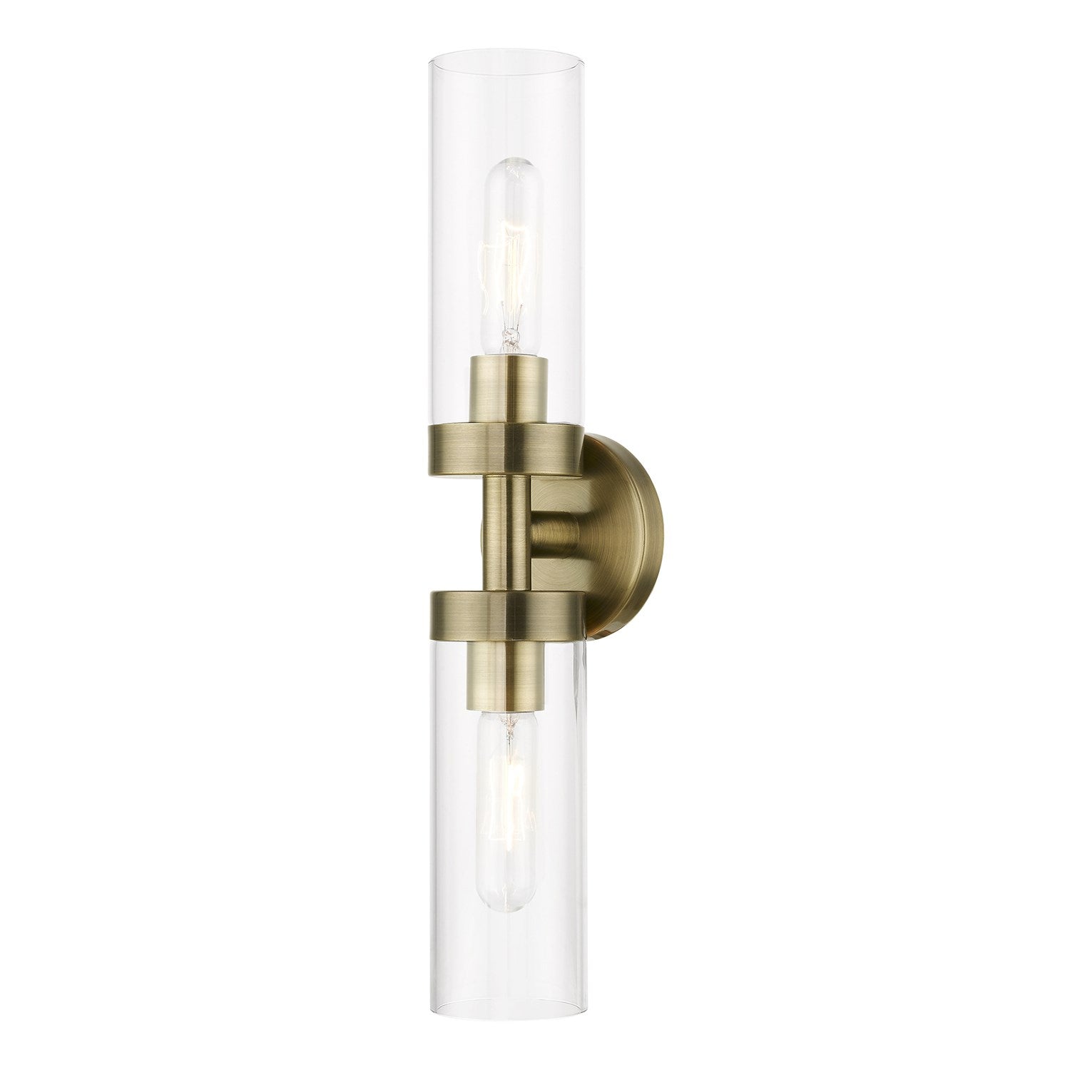 2 Light Antique Brass Ada Vanity Sconce by Livex Lighting