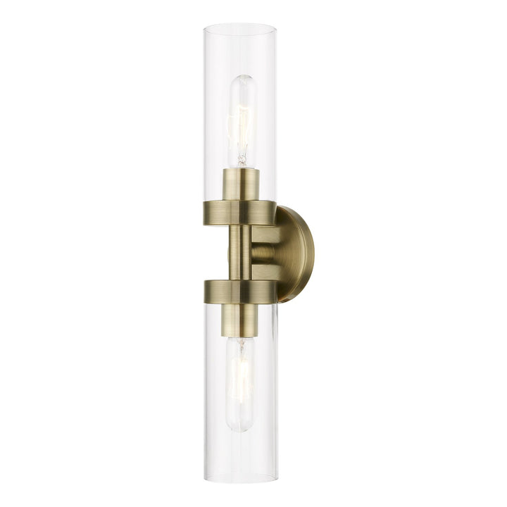 2 Light Antique Brass Ada Vanity Sconce by Livex Lighting