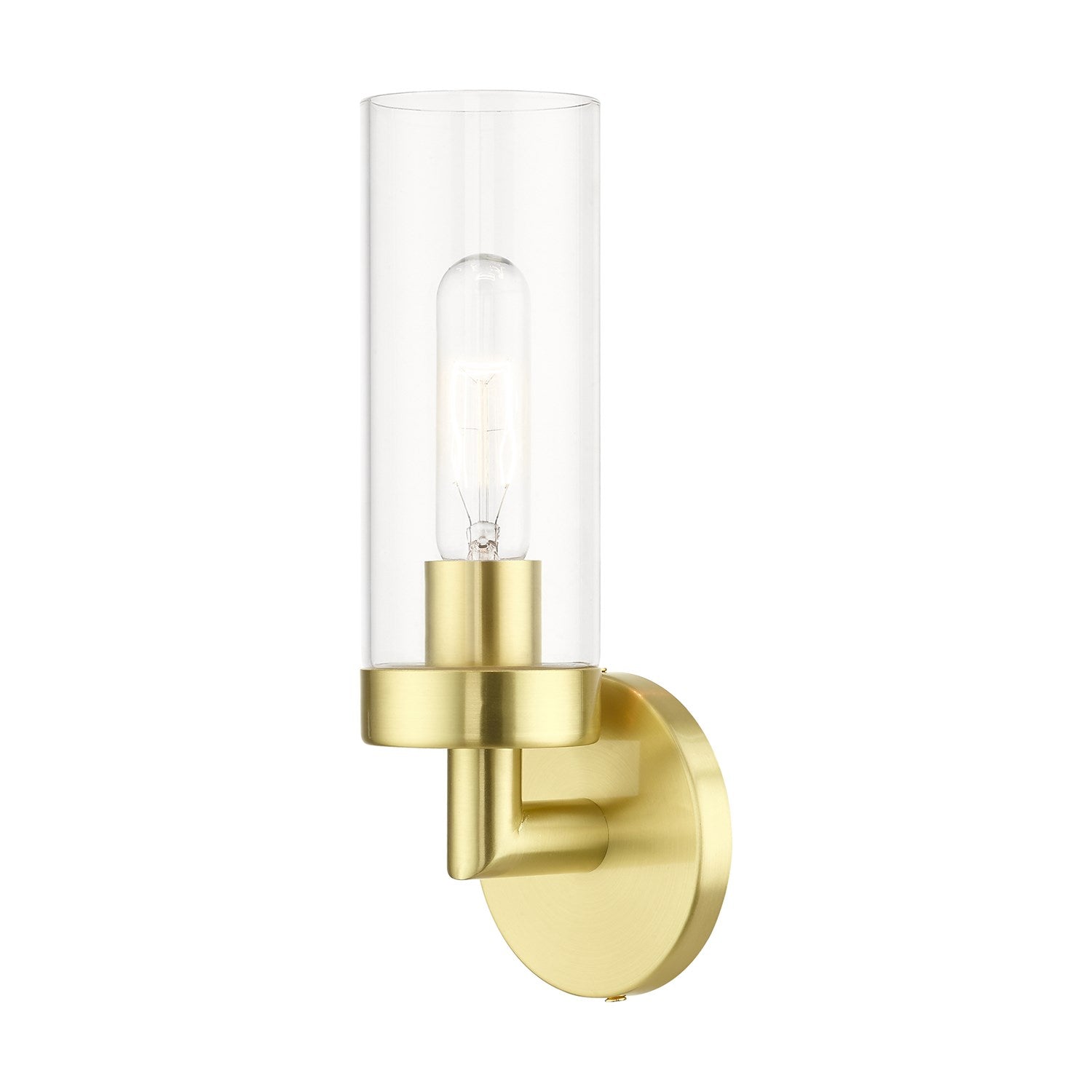 1 Light Satin Brass Ada Single Sconce by Livex Lighting