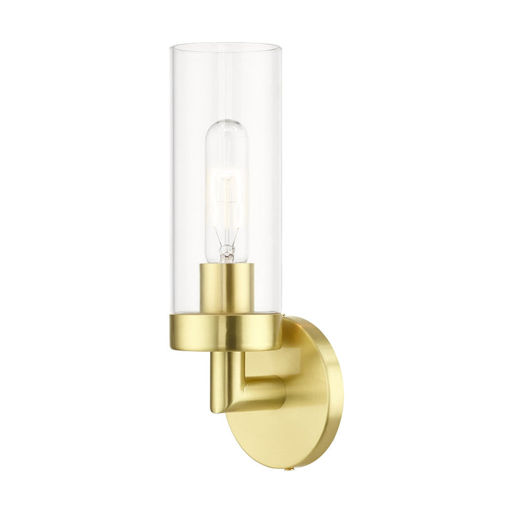 1 Light Satin Brass Ada Single Sconce by Livex Lighting