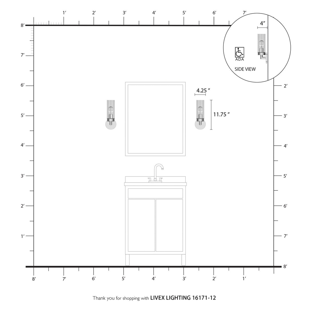 1 Light Satin Brass Ada Single Sconce