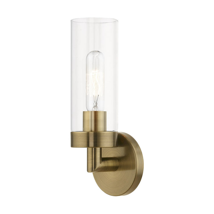 1 Light Antique Brass Ada Single Sconce by Livex Lighting