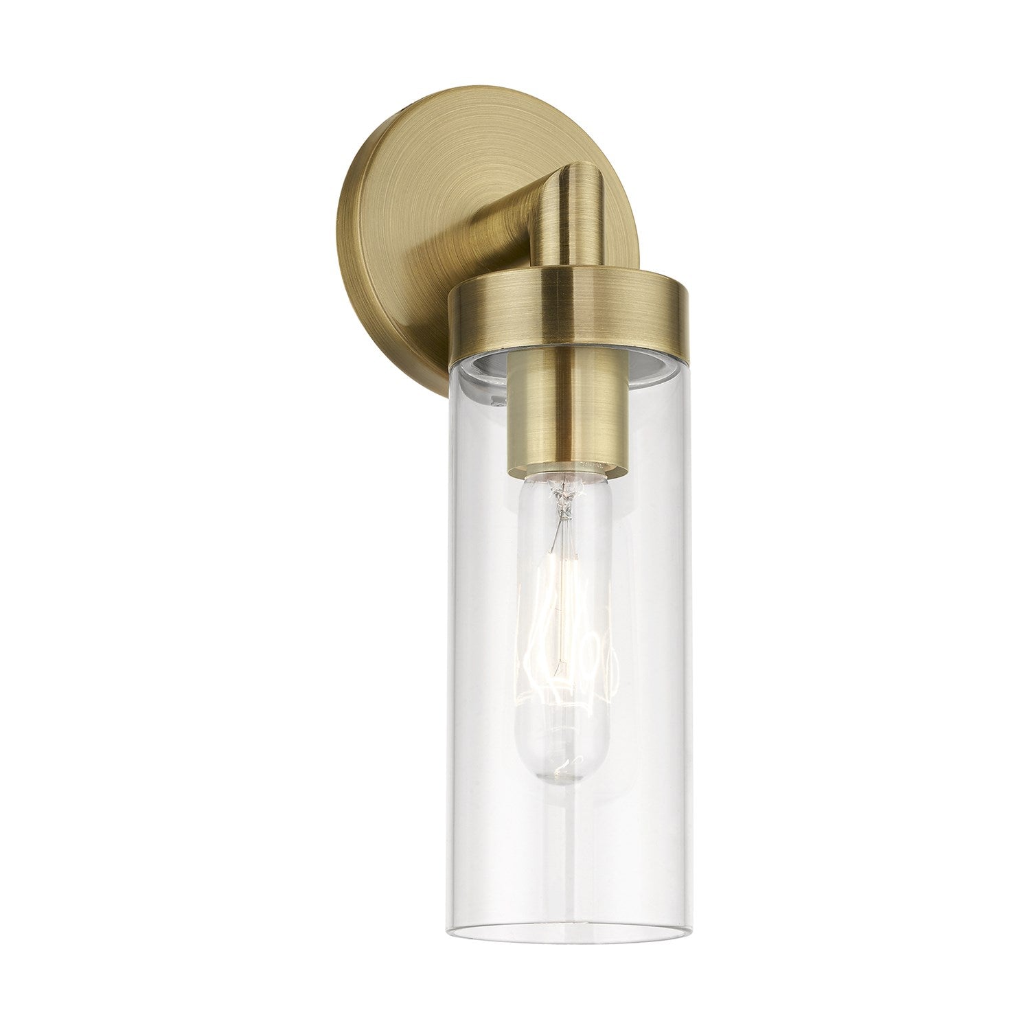 1 Light Antique Brass Ada Single Sconce