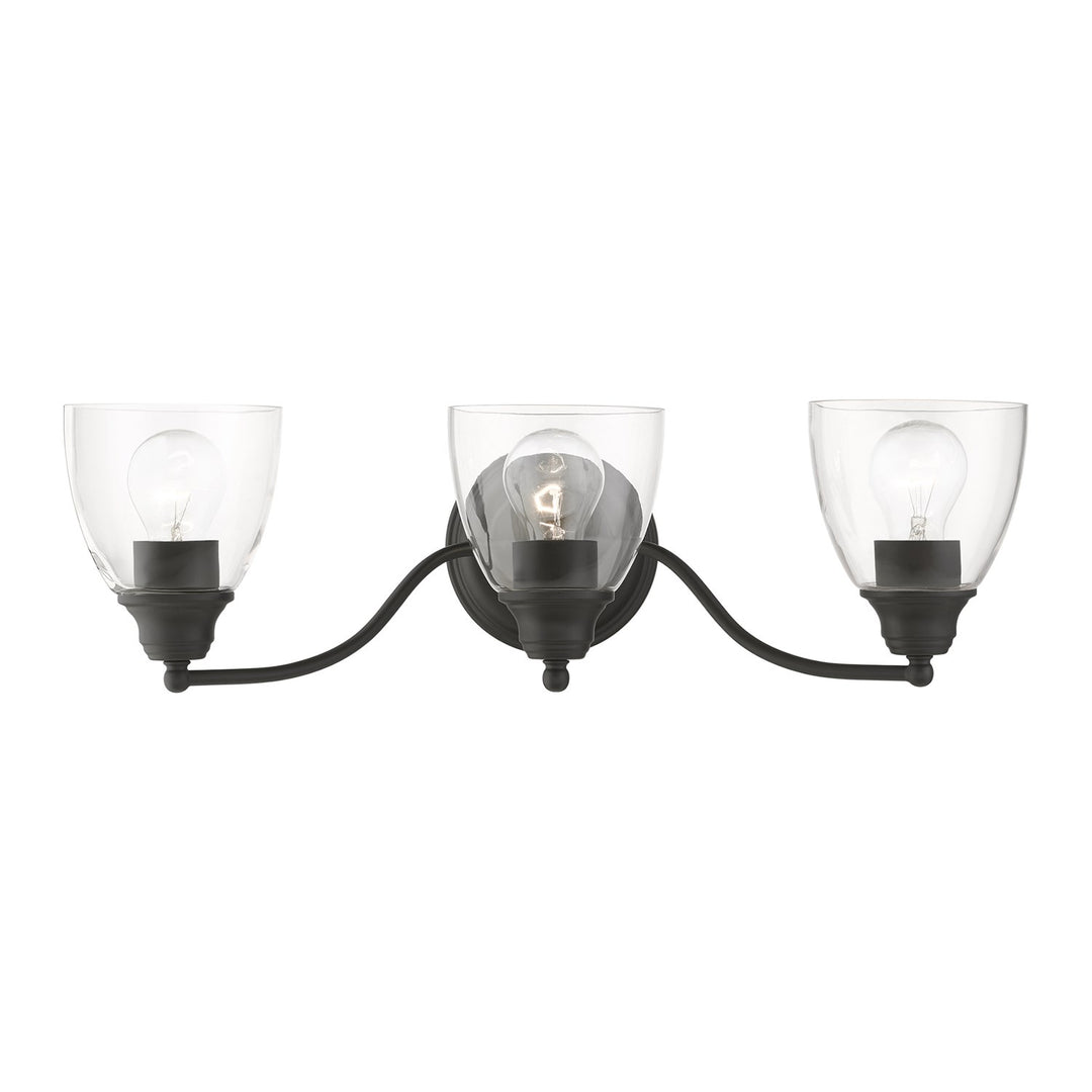 3 Light Black Vanity Sconce by Livex Lighting