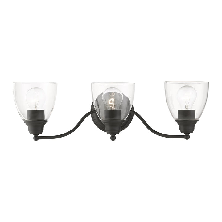 3 Light Black Vanity Sconce by Livex Lighting